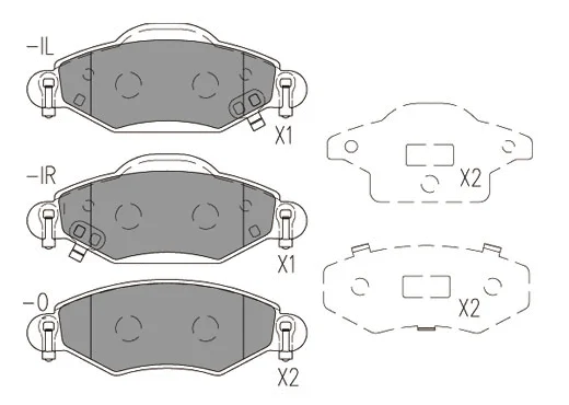 Brake Pad Set, disc brake (24032z)