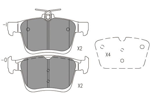 Brake Pad Set, disc brake (24080z)