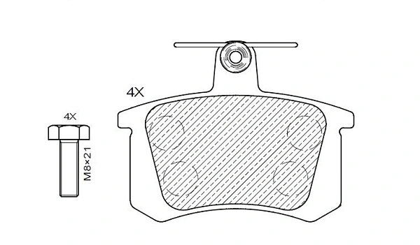 Brake Pad Set, disc brake (24843z)