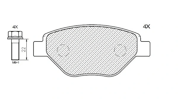 Brake Pad Set, disc brake (24175z)