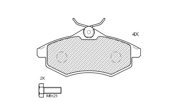 Brake Pad Set, disc brake (24833z)