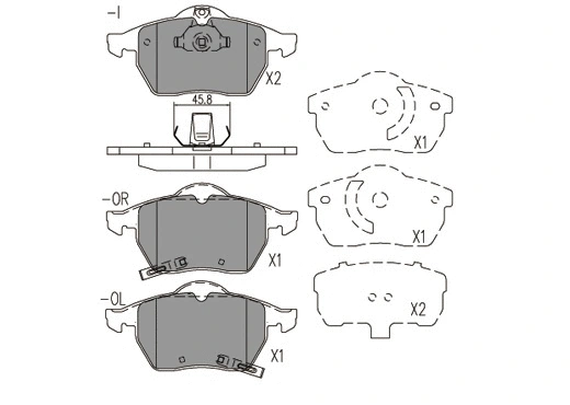 Brake Pad Set, disc brake (24772z)