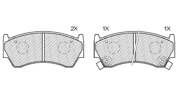Brake Pad Set, disc brake (24111z)