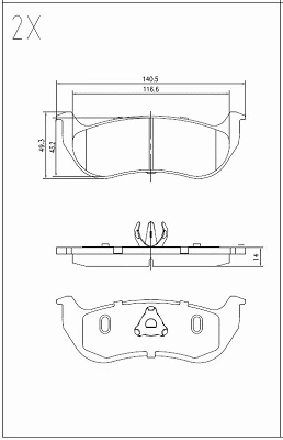Brake Pad Set, disc brake