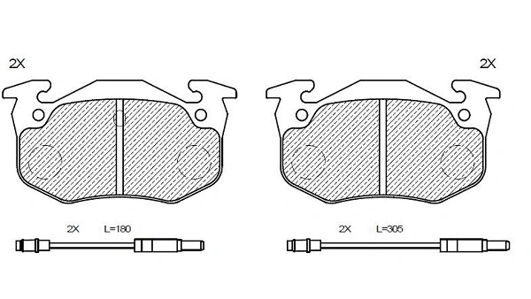 Brake Pad Set, disc brake (24299z)