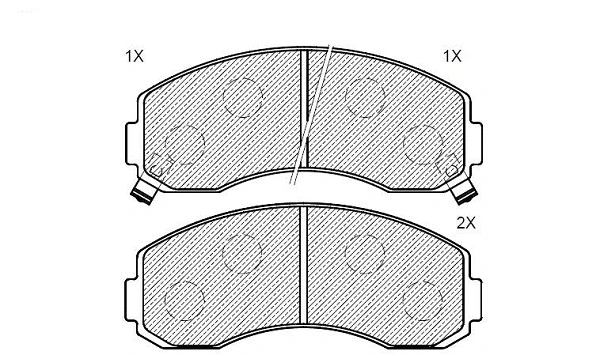Brake Pad Set, disc brake (24154z)