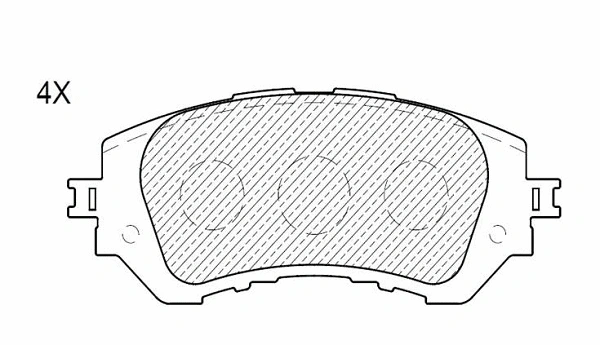 Brake Pad Set, disc brake (24671z)