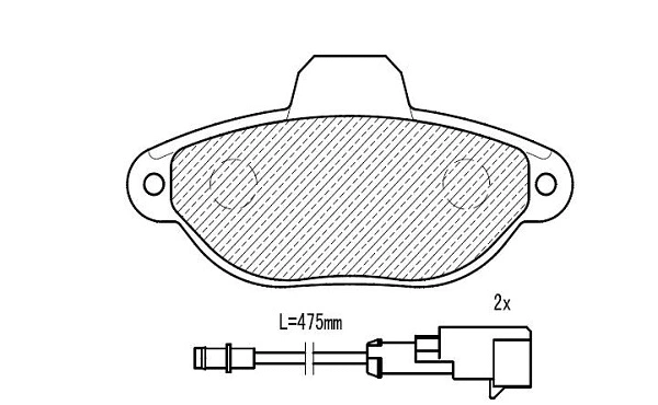 Brake Pad Set, disc brake (24627z)
