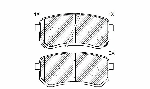Brake Pad Set, disc brake (24999z)