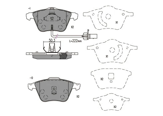 Brake Pad Set, disc brake (24765z)