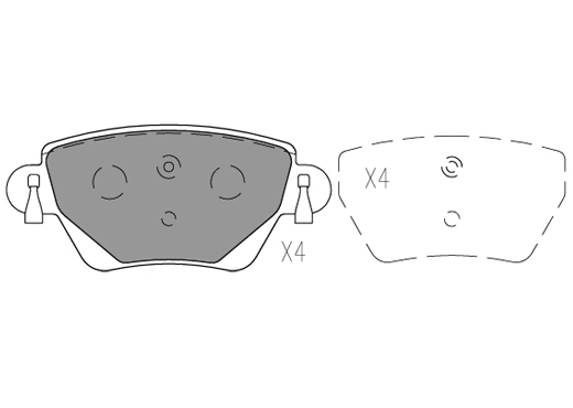 Brake Pad Set, disc brake (24027z)
