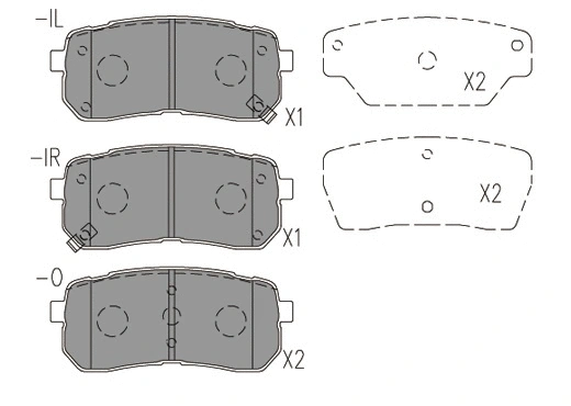 Brake Pad Set, disc brake (24781z)