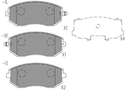 Brake Pad Set, disc brake (24766z)