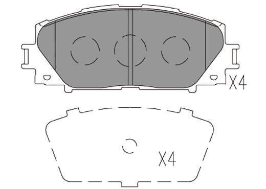 Brake Pad Set, disc brake (24796z)