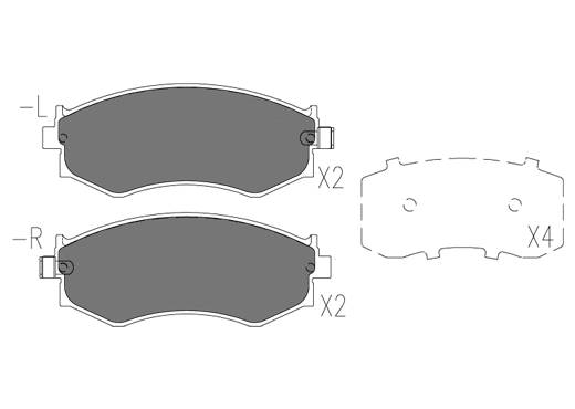 Brake Pad Set, disc brake (24875z)