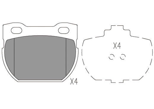 Brake Pad Set, disc brake (24783z)