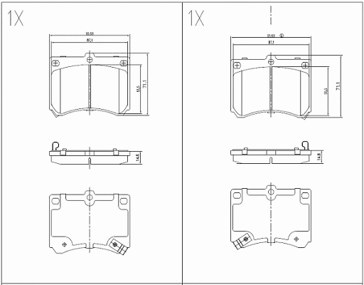Brake Pad Set, disc brake (24610z)
