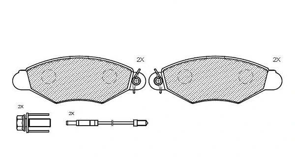 Brake Pad Set, disc brake (24829z)