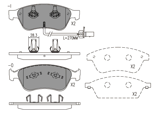 Brake Pad Set, disc brake (24786z)