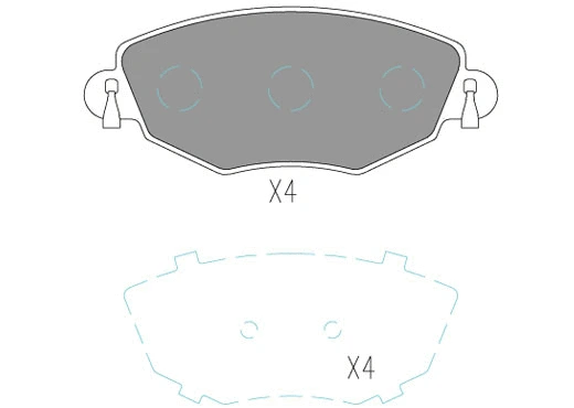 Brake Pad Set, disc brake (24042z)