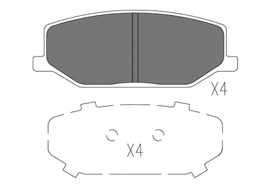 Brake Pad Set, disc brake (24778z)