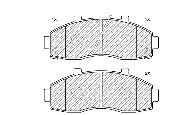 Brake Pad Set, disc brake (24612z)