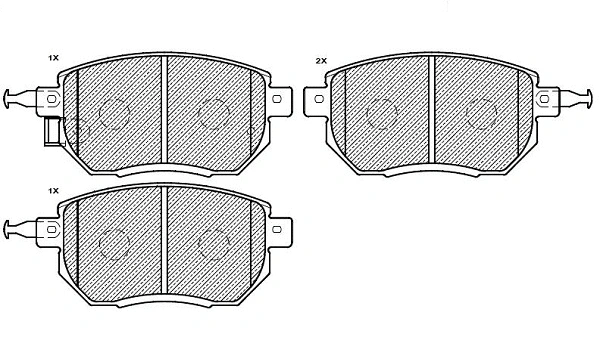 Brake Pad Set, disc brake (24958z)