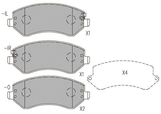 Brake Pad Set, disc brake (24775z)