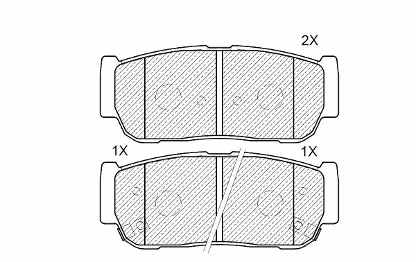 Brake Pad Set, disc brake (24620z)