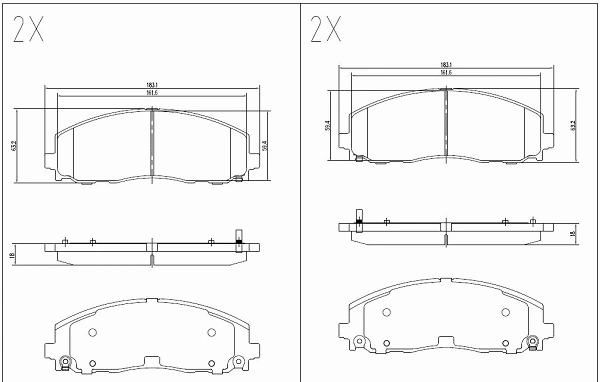 Brake Pad Set, disc brake (24639z)