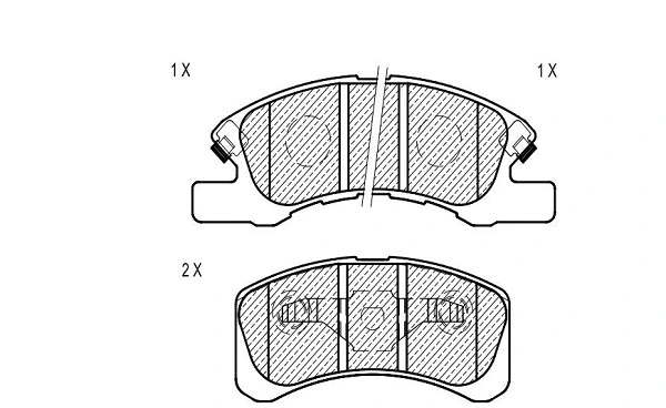 Brake Pad Set, disc brake (24623z)