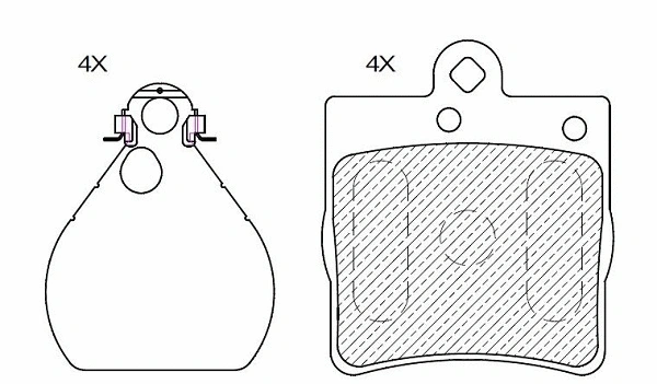 Brake Pad Set, disc brake (24463z)
