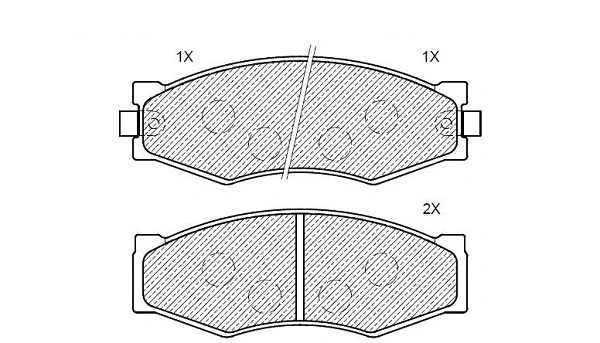 Brake Pad Set, disc brake (24165z)