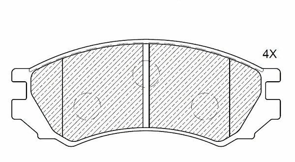 Brake Pad Set, disc brake (24222z)