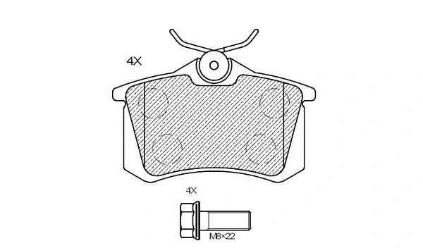 Brake Pad Set, disc brake (24430z)