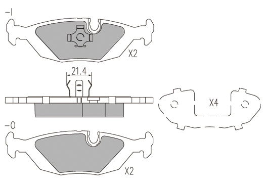 Brake Pad Set, disc brake (24131z)