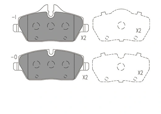Brake Pad Set, disc brake (24185z)