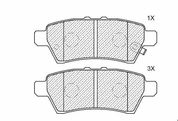 Brake Pad Set, disc brake (24630z)
