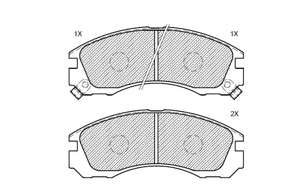 Brake Pad Set, disc brake (24125z)