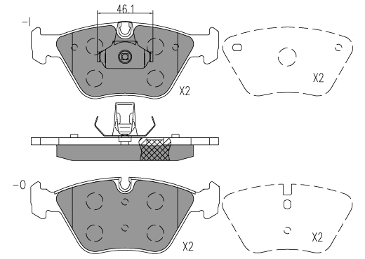Brake Pad Set, disc brake (24017z)