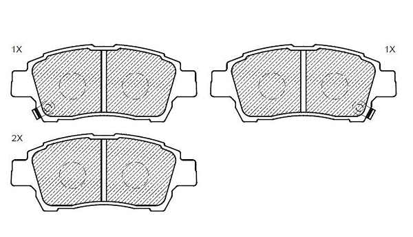 Brake Pad Set, disc brake (24850z)