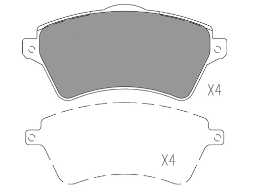 Brake Pad Set, disc brake (24084z)