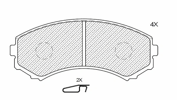 Brake Pad Set, disc brake (24993z)