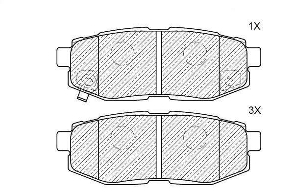 Brake Pad Set, disc brake (24670z)