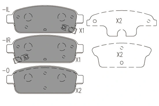 Brake Pad Set, disc brake (24082z)