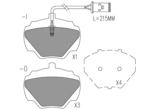 Brake Pad Set, disc brake (24771z)