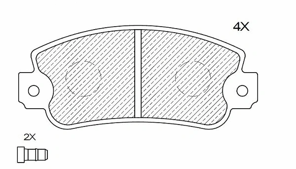 Brake Pad Set, disc brake (24265z)