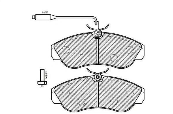 Brake Pad Set, disc brake (24868z)