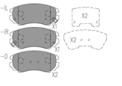 Brake Pad Set, disc brake (24037z)