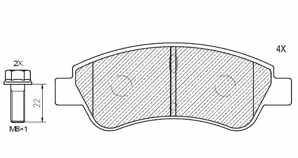 Brake Pad Set, disc brake (24804z)